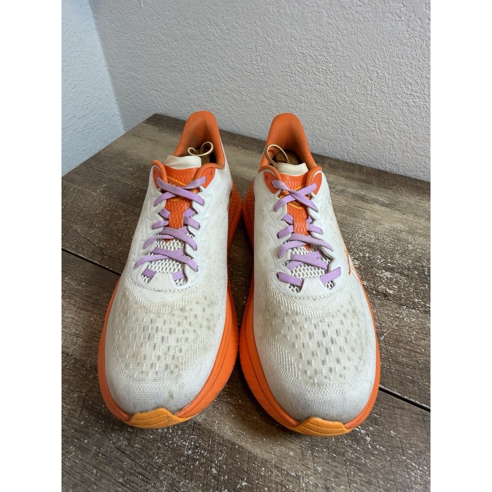 Hoka One One Mach 6 Shoes Mens 10.5 D Orange Road Running Sneakers 1147790 FLV - Picture 3 of 7